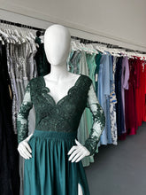 Carregar imagem no visualizador da galeria, Vestido longo Verde esmeralda
